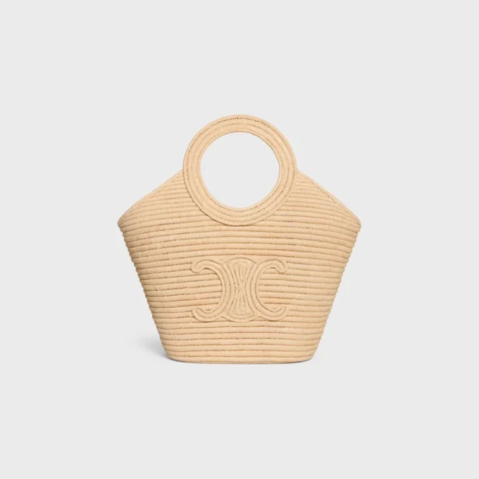 Geflochtene Panier-Tasche aus Raffia