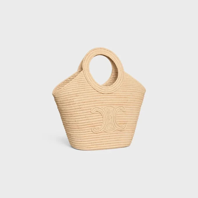 Geflochtene Panier-Tasche aus Raffia
