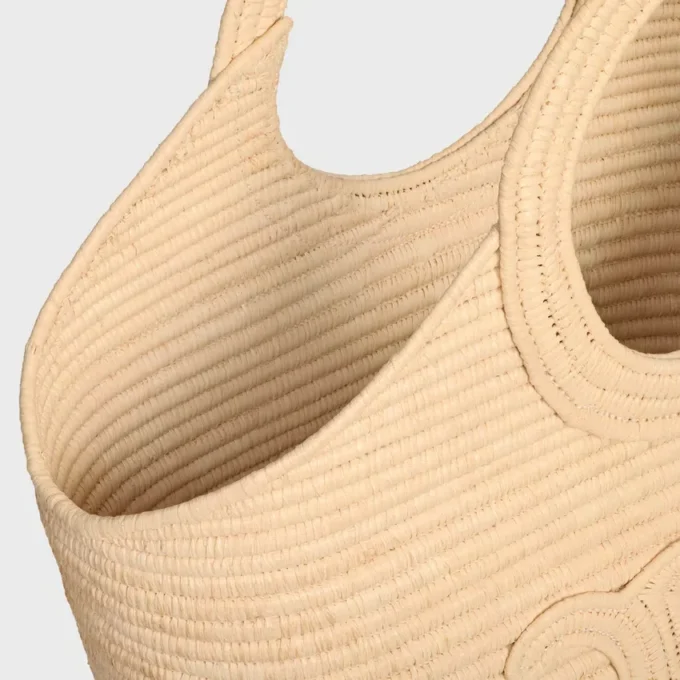 Geflochtene Panier-Tasche aus Raffia