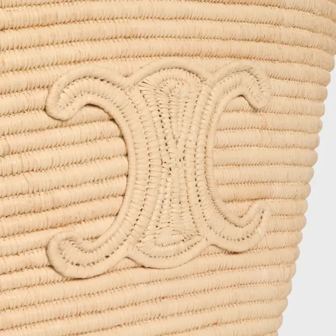 Geflochtene Panier-Tasche aus Raffia