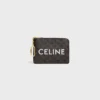 Geldbörse aus Triomphe Canvas mit CELINE-Print Geldbörse aus Triomphe Canvas mit CELINE-Print