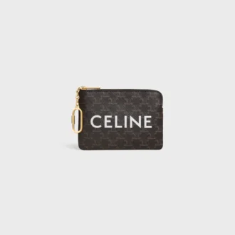 Geldbörse aus Triomphe Canvas mit CELINE-Print