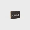 Geldbörse aus Triomphe Canvas mit CELINE-Print Geldbörse aus Triomphe Canvas mit CELINE-Print