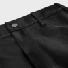 Gerade geschnittene Jeans aus weichem Lammleder Gerade geschnittene Jeans aus weichem Lammleder