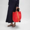 Große Beuteltasche aus Jacquard-C-Sulky-Textil Große Beuteltasche aus Jacquard-C-Sulky-Textil