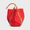 Große Beuteltasche aus Jacquard-C-Sulky-Textil Große Beuteltasche aus Jacquard-C-Sulky-Textil