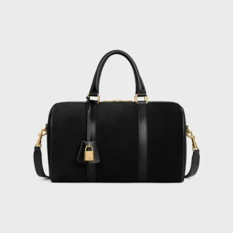 Große Boston-Tasche aus Kalbsveloursleder