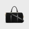 Große Boston-Tasche aus Kalbsveloursleder Große Boston-Tasche aus Kalbsveloursleder