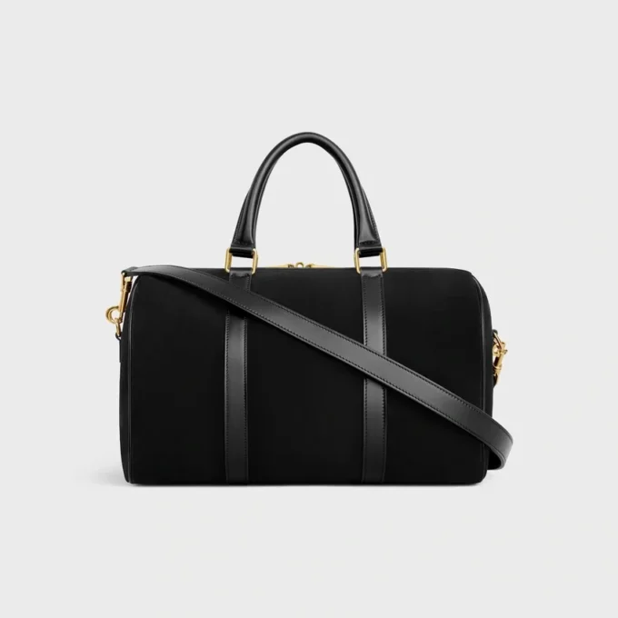 Große Boston-Tasche aus Kalbsveloursleder Große Boston-Tasche aus Kalbsveloursleder