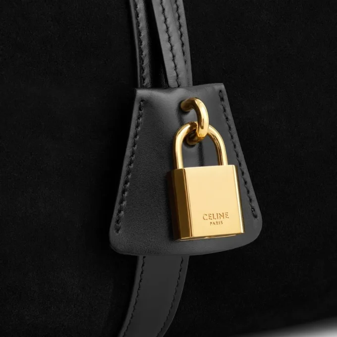Große Boston-Tasche aus Kalbsveloursleder Große Boston-Tasche aus Kalbsveloursleder