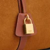 Große Boston-Tasche aus Kalbsveloursleder Große Boston-Tasche aus Kalbsveloursleder