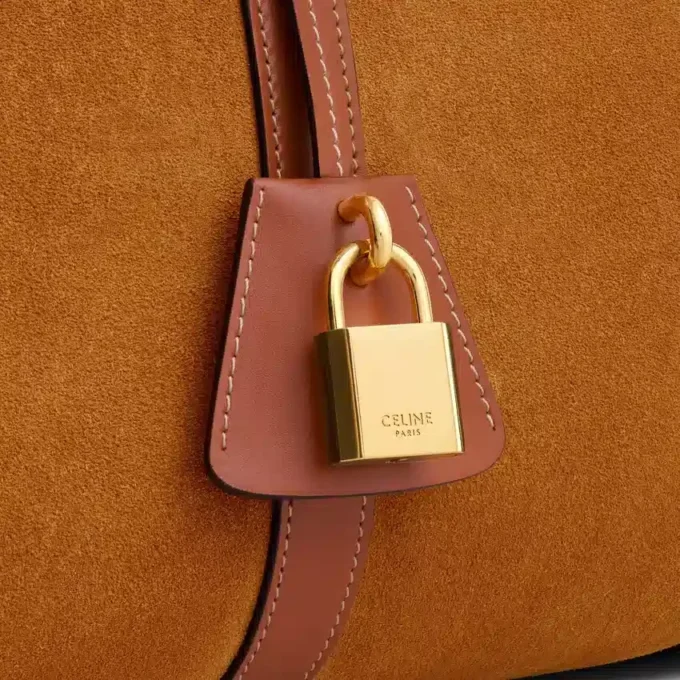 Große Boston-Tasche aus Kalbsveloursleder Große Boston-Tasche aus Kalbsveloursleder