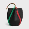 Große Drop-Bucket-Tasche aus glattem Kalbsleder Große Drop-Bucket-Tasche aus glattem Kalbsleder