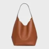 Große Hobo-Tasche aus geschmeidigem naturbelassenem Kalbsleder