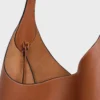 Große Hobo-Tasche aus geschmeidigem naturbelassenem Kalbsleder