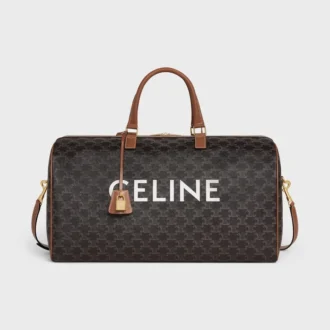 Große Reisetasche aus Triomphe Canvas mit CELINE-Print