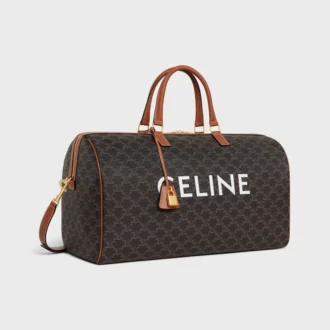 Große Reisetasche aus Triomphe Canvas mit CELINE-Print