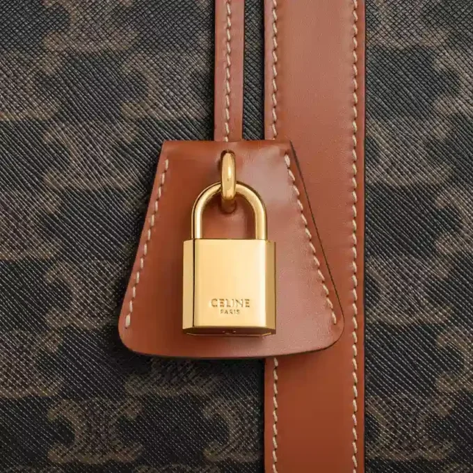 Große Reisetasche aus Triomphe Canvas und Kalbsleder