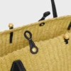 Großer Triomphe-Perlenkorb aus Sisal und Kalbsleder Großer Triomphe-Perlenkorb aus Sisal und Kalbsleder