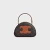 Half Moon Case aus Triomphe Canvas und Kalbsleder
