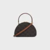Half Moon Case aus Triomphe Canvas und Kalbsleder