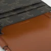 Handytasche mit Klappe aus Triomphe Canvas und Kalbsleder