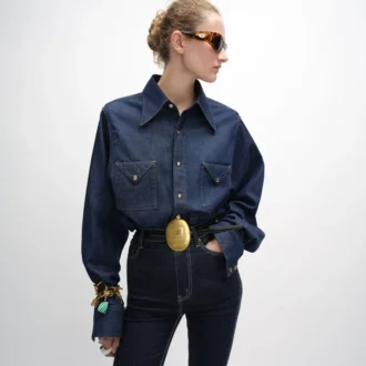 Hemd aus Denim