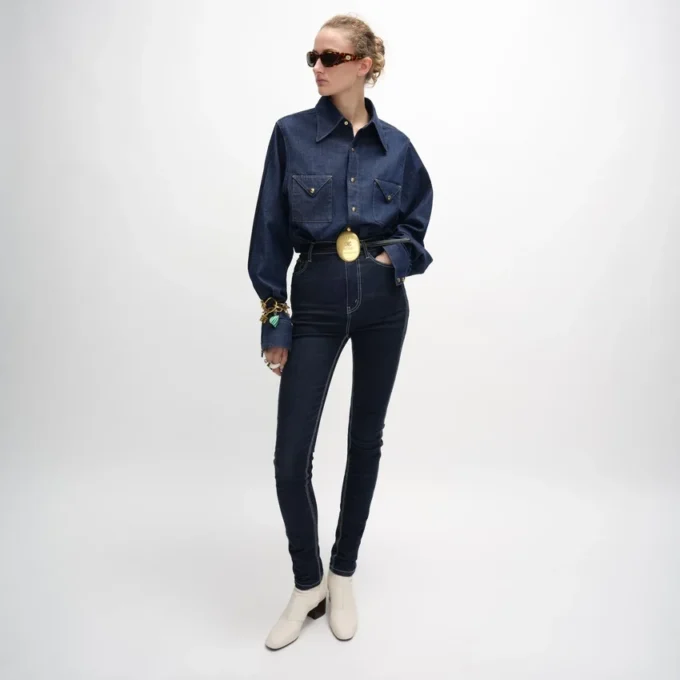 Hemd aus Denim