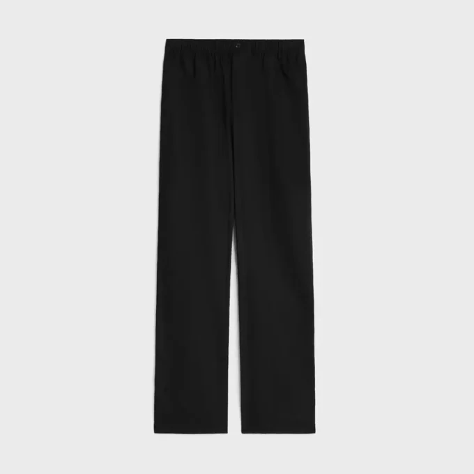 Hose aus Baumwoll- und Leinenstoff Hose aus Baumwoll- und Leinenstoff
