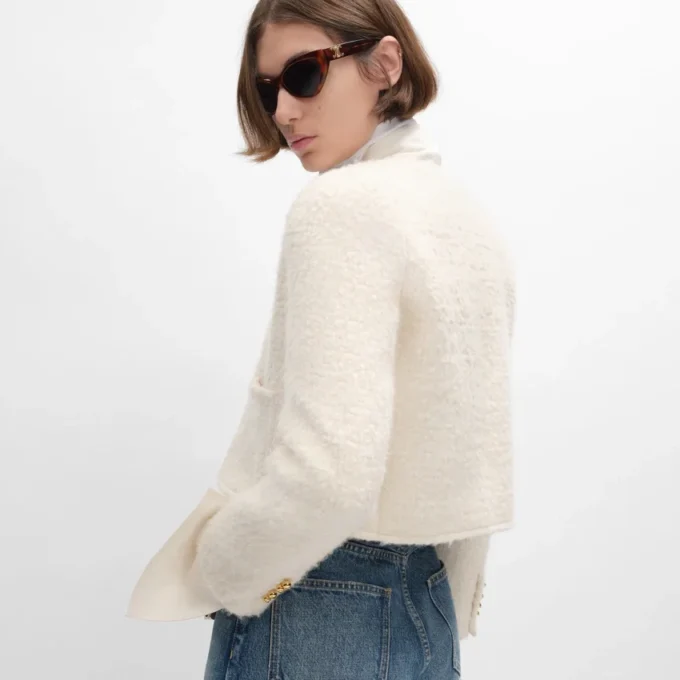 Icone-Jacke aus Kaschmir und Natta-Wolle