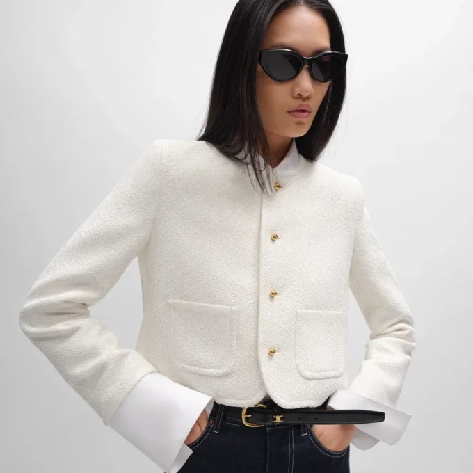 Icone Jacke aus Viskose und Wolle Natta
