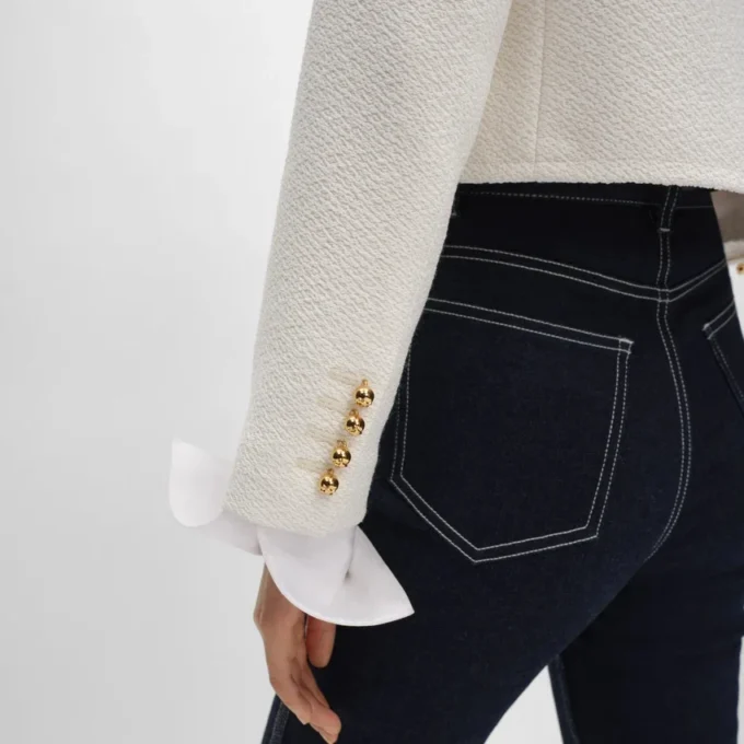 Icone Jacke aus Viskose und Wolle Natta