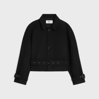 Jacke aus Baumwoll- und Wollgabardine