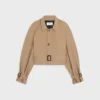 Jacke aus Baumwoll- und Wollgabardine