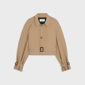 Jacke aus Baumwoll- und Wollgabardine Jacke aus Baumwoll- und Wollgabardine