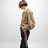 Jacke aus Baumwoll- und Wollgabardine