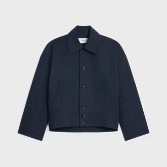Jacke aus Baumwoll-Woll-Gabardine