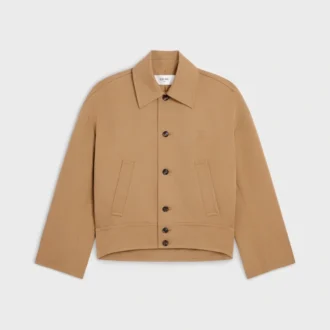 Jacke aus Baumwoll-Woll-Gabardine