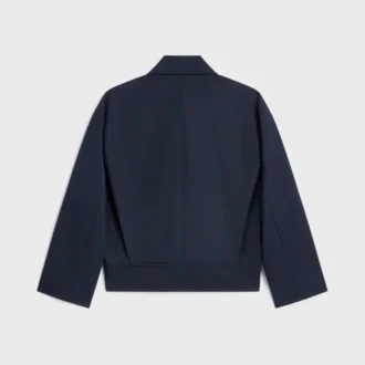 Jacke aus Baumwoll-Woll-Gabardine