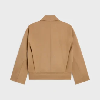 Jacke aus Baumwoll-Woll-Gabardine