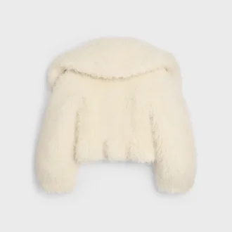 Jacke aus flauschiger Wolle