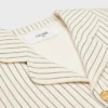 Jacke aus gestreiftem Baumwollgabardine