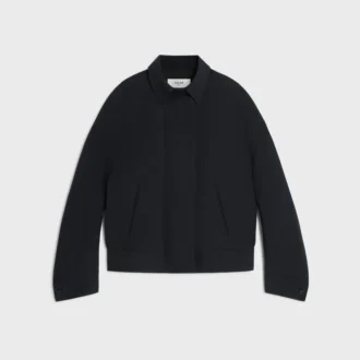 Jacke aus Wolle und Baumwollgabardine