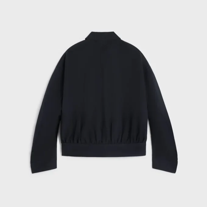 Jacke aus Wolle und Baumwollgabardine