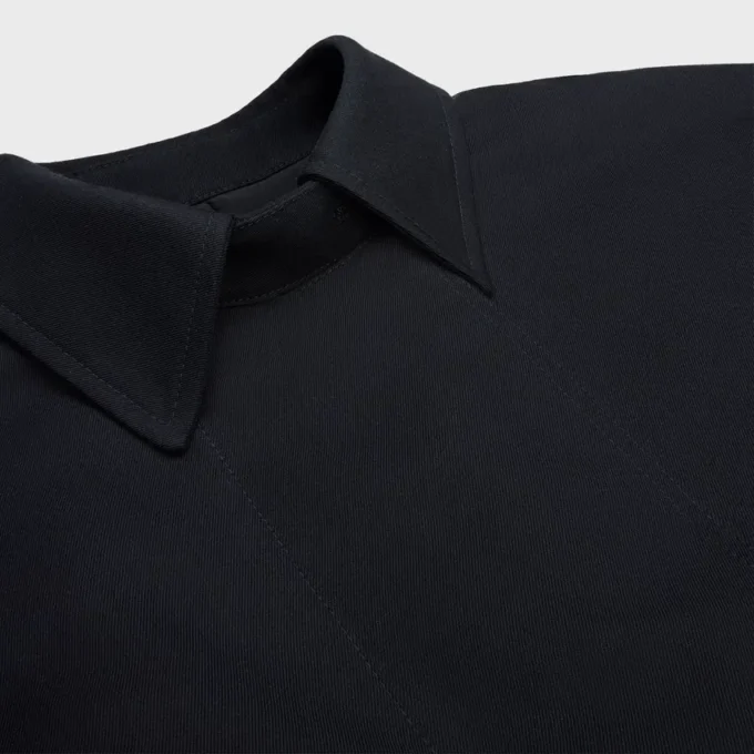 Jacke aus Wolle und Baumwollgabardine