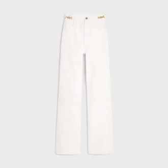 Jane Flared Jeans aus Denim in Optic White Wash