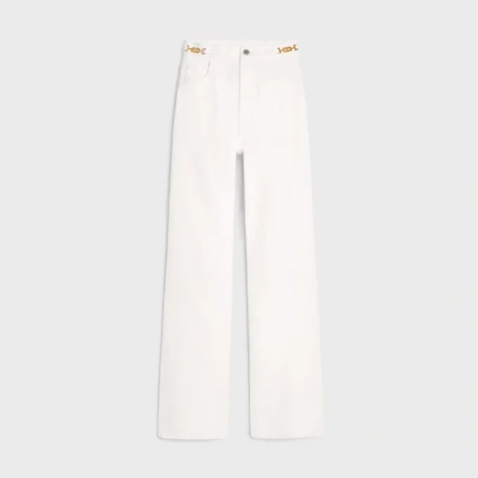 Jane Flared Jeans aus Denim in Optic White Wash Jane Flared Jeans aus Denim in Optic White Wash