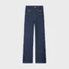 Jane Jeans aus Denim mit Raw-Wash-Finish