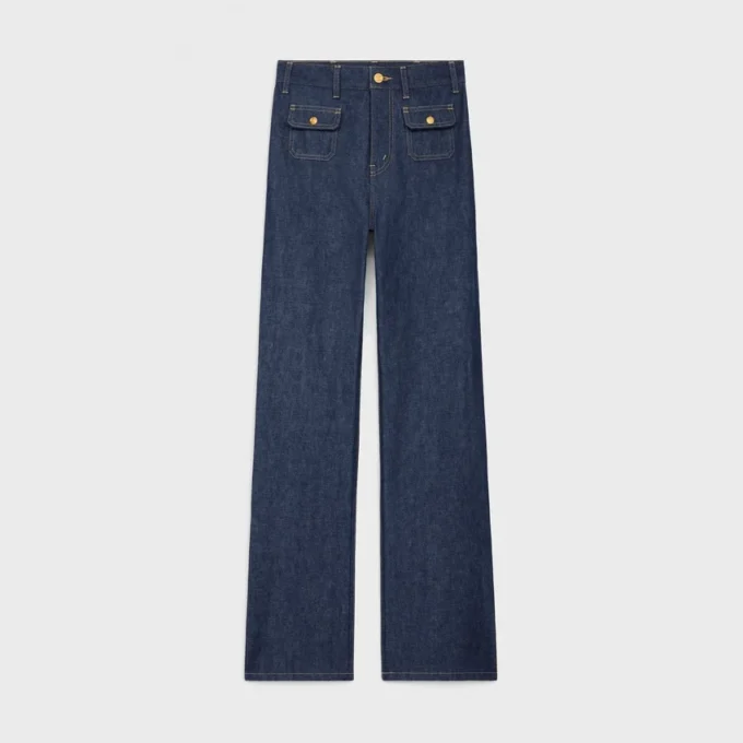 Jane Jeans aus Denim mit Raw-Wash-Finish