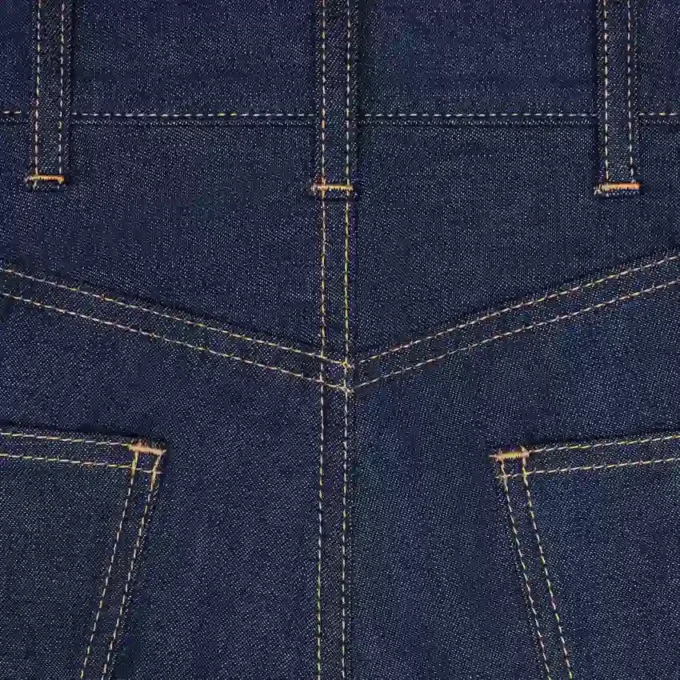 Jane Jeans aus Denim mit Raw-Wash-Finish
